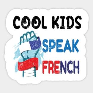 Cool kids speak French      (2) Sticker